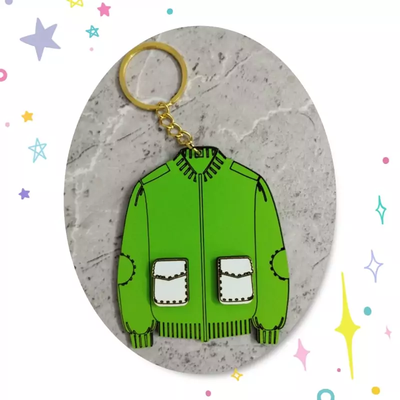 جاسوئیچی چوبی طرح ژاکت (پس کرایه)