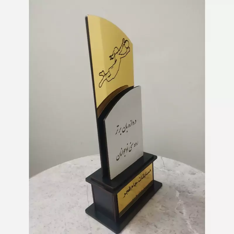 تندیس چوبی فوتسال و فوتبال بانوان (پس کرایه)