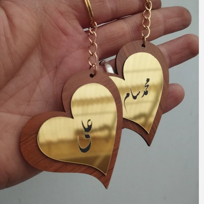 جاسوئیچی چوبی قلبی(پس کرایه)