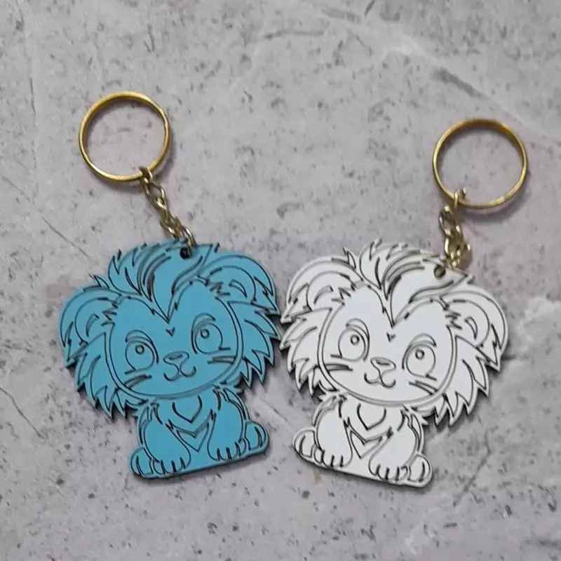 جاسوئیچی چوبی طرح شیر (پس کرایه)