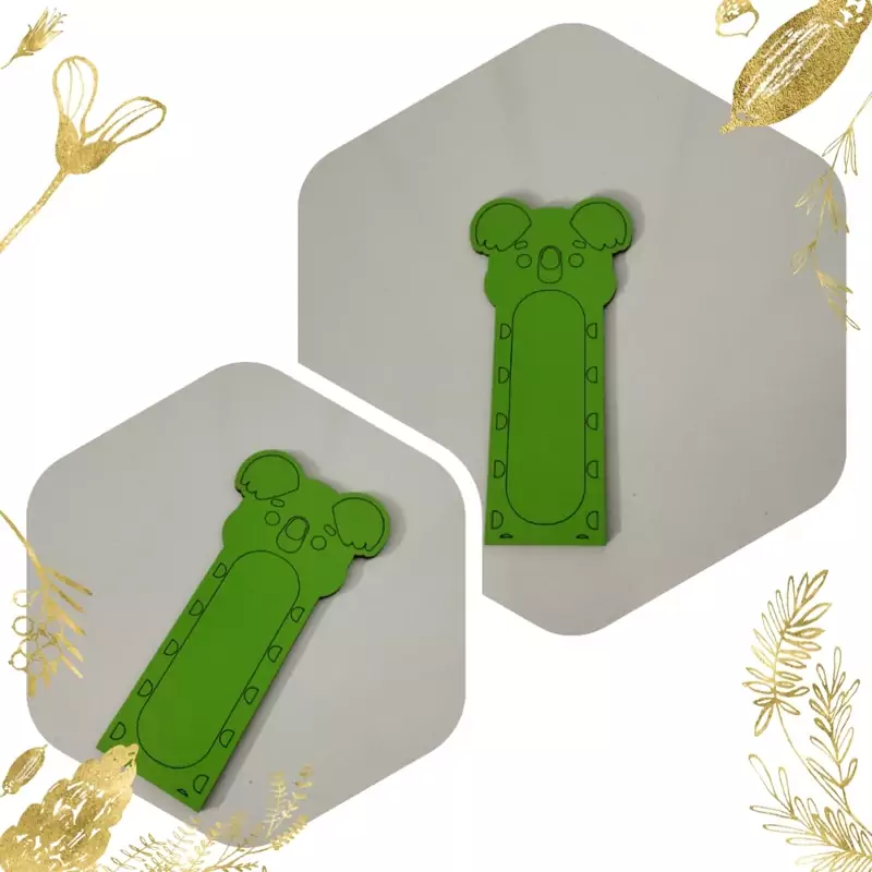 نشانگر کتاب چوبی طرح حیوانات (پس کرایه)