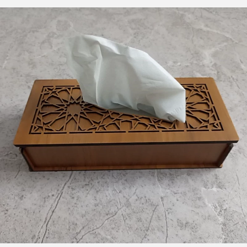 جا دستمال کاغذی چوبی کد 5 (پس کرایه)