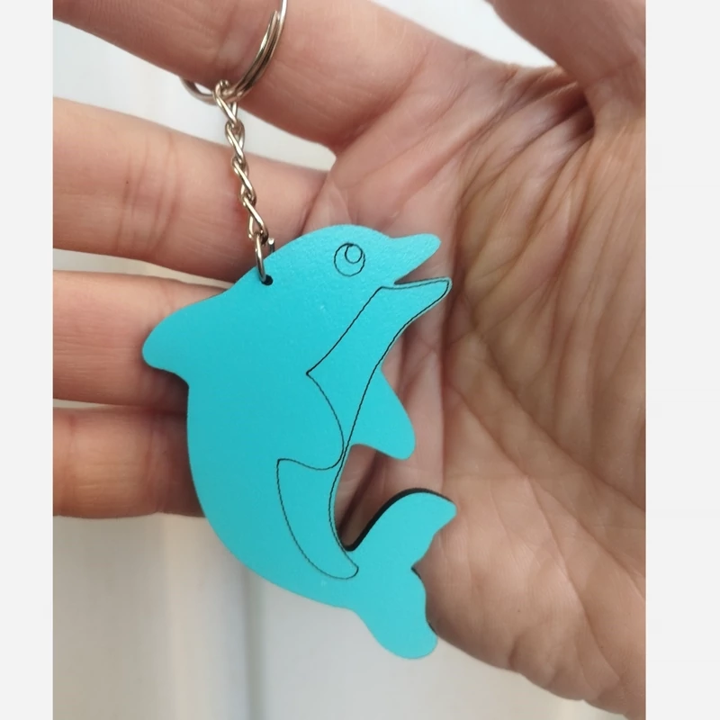 جاسوئیچی چوبی طرح دلفین(پس کرایه)